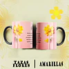 12 Plantillas de Diseño Tazas Flores Amarillas Archivos PNG