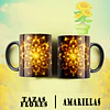 10 Plantillas de Diseño Tazas Flores Amarillas Archivos PNG