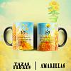 10 Plantillas de Diseño Tazas Flores Amarillas Archivos PNG