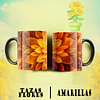 10 Plantillas de Diseño Tazas Flores Amarillas Archivos PNG