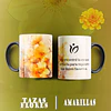 10 Plantillas de Diseño Tazas Flores Amarillas Archivos PNG