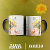 10 Plantillas de Diseño Tazas Flores Amarillas Archivos PNG