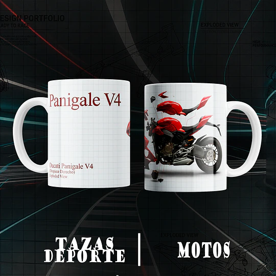 10 Plantillas de Diseño Tazas Moto Archivos PNG