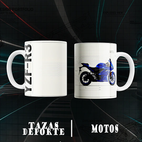 10 Plantillas de Diseño Tazas Moto Archivos PNG