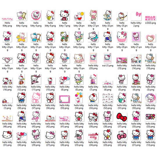Plantillas de Diseño Diseños Hello Kitty Archivos PNG