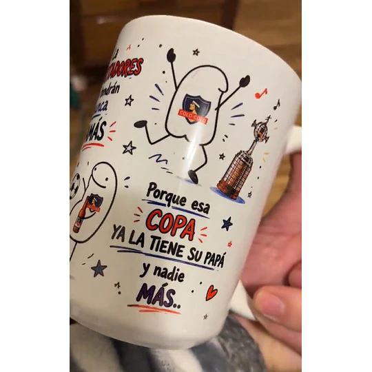 Diseños Tazas Plantillas Colo colo 25 Años les costó salir canpeón Flork meme Viral Deformitos Sublimacion Png