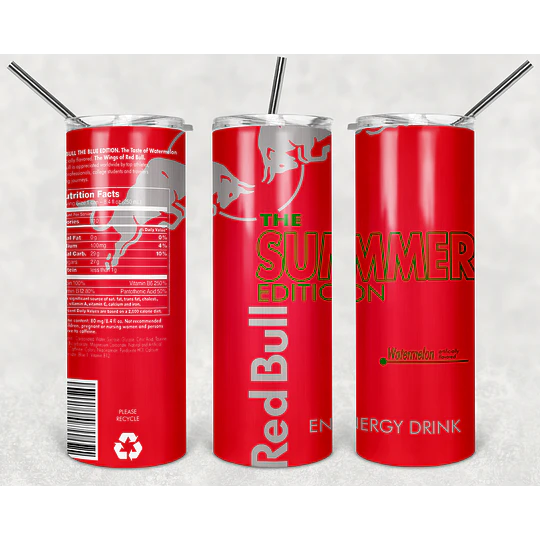 Plantillas de Diseño Tumbler Bebidas Energéticas Archivos PNG