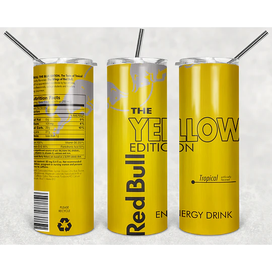 Plantillas de Diseño Tumbler Bebidas Energéticas Archivos PNG