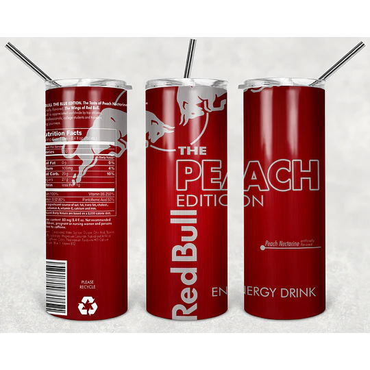 Plantillas de Diseño Tumbler Bebidas Energéticas Archivos PNG