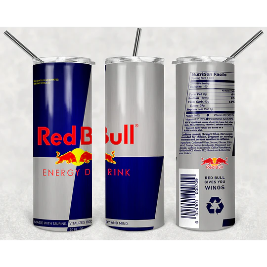 Plantillas de Diseño Tumbler Bebidas Energéticas Archivos PNG