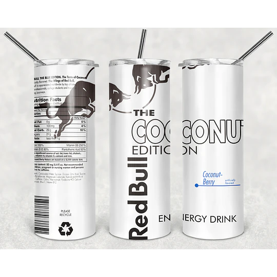 Plantillas de Diseño Tumbler Bebidas Energéticas Archivos PNG