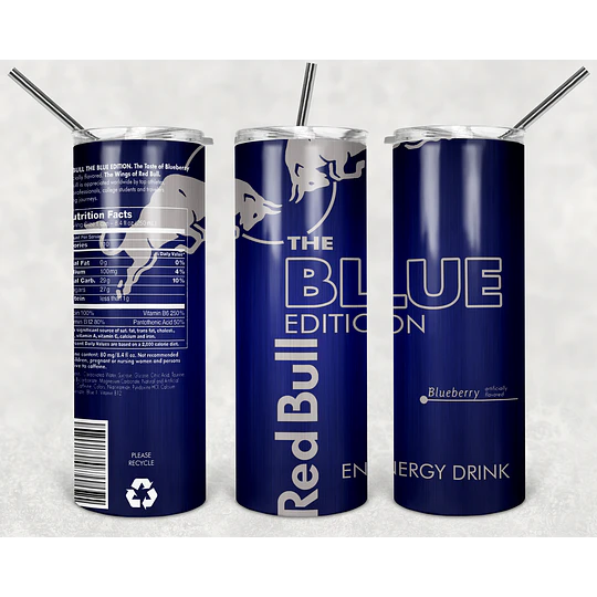Plantillas de Diseño Tumbler Bebidas Energéticas Archivos PNG