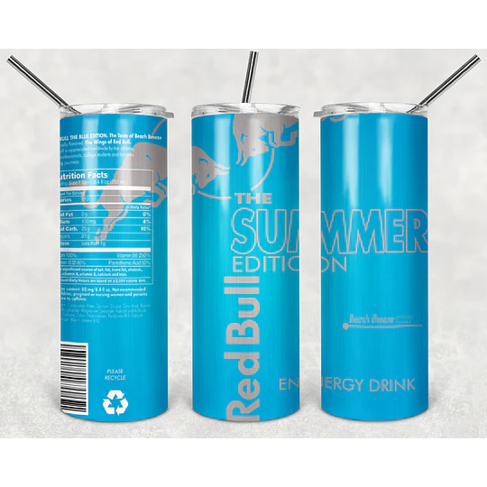Plantillas de Diseño Tumbler Bebidas Energéticas Archivos PNG