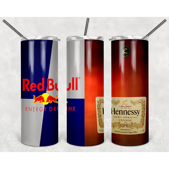 Plantillas de Diseño Tumbler Bebidas Energéticas Archivos PNG