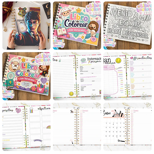 Mega Pack Agendas Planes 2027 Completo + Actualizaciones Archivos Png y Pdf