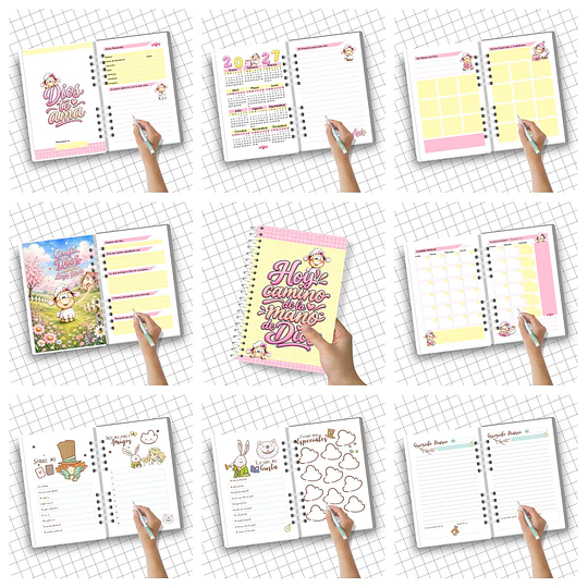 Mega Pack Agendas Planes 2027 Completo + Actualizaciones Archivos Png y Pdf