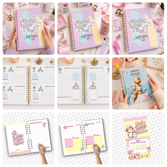 Mega Pack Agendas Planes 2027 Completo + Actualizaciones Archivos Png y Pdf