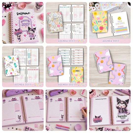 Mega Pack Agendas Planes 2027 Completo + Actualizaciones Archivos Png y Pdf