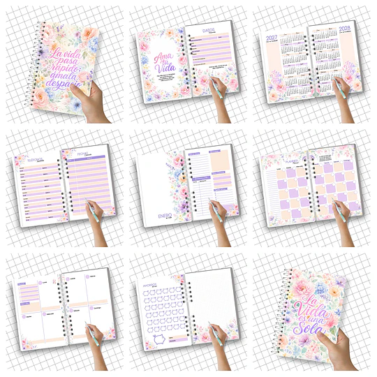 Mega Pack Agendas Planes 2027 Completo + Actualizaciones Archivos Png y Pdf