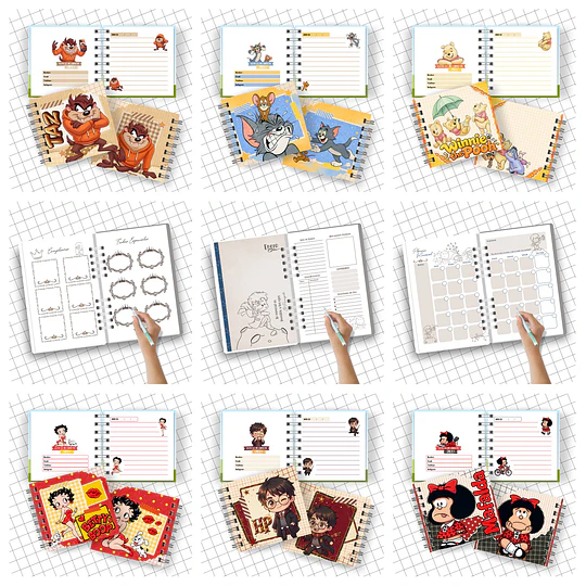 Mega Pack Agendas Planes 2027 Completo + Actualizaciones Archivos Png y Pdf