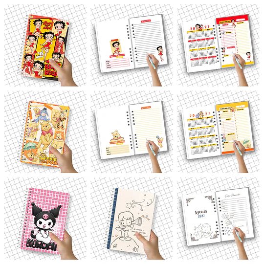 Mega Pack Agendas Planes 2027 Completo + Actualizaciones Archivos Png y Pdf
