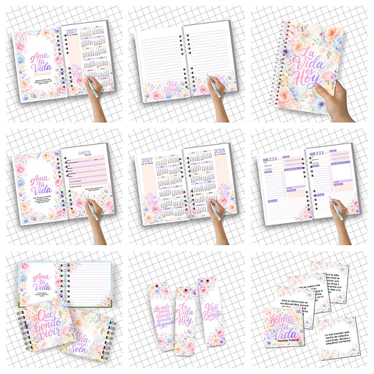 Mega Pack Agendas Planes 2027 Completo + Actualizaciones Archivos Png y Pdf