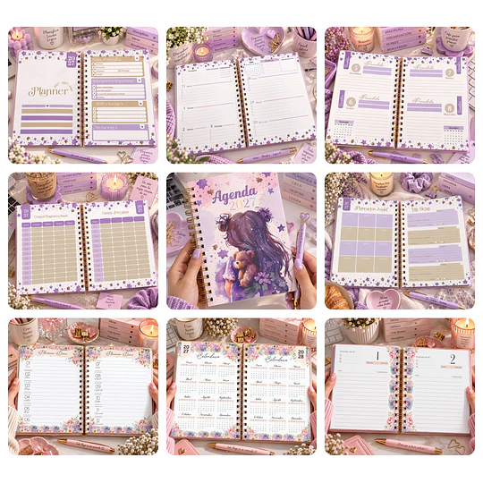 Mega Pack Agendas Planes 2027 Completo + Actualizaciones Archivos Png y Pdf