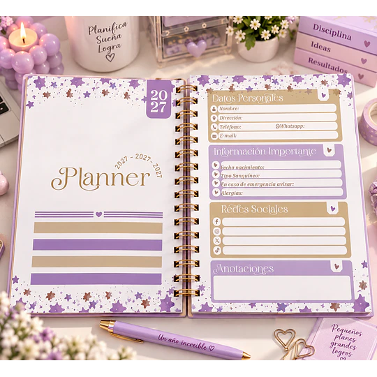 Mega Pack Agendas Planes 2027 Completo + Actualizaciones Archivos Png y Pdf