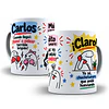 Diseños Plantilla Tazas Carlos cuando llegui vamo a pelear Sublimacion Png