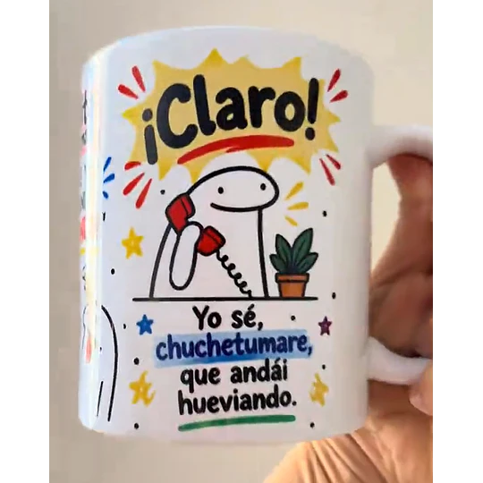 Diseños Plantilla Tazas Carlos cuando llegui vamo a pelear Sublimacion Png