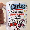 Diseños Plantilla Tazas Carlos cuando llegui vamo a pelear Sublimacion Png