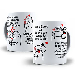 Diseños Plantilla Tazas Mi boca solo quiere besarte mis ojos solo quieren mirarte Flork meme Deformito Sublimacion Png 