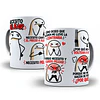 Diseños Plantilla Tazas Necesito pelear, necesito cantarle el precio a alguien Meme Flork Deformitos Sublimacion Png