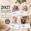 Pack Diseños Plantillas Polaroid 2027 Mini Calendario Archivo Canva