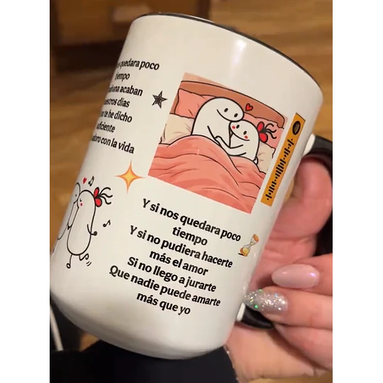 Diseños Plantilla Tazas De vuelta en la rutina Nos vestimos sin hablarnos la prisa puede más que la pasión Si Nos Quedara Poco Tiempo Chaiane Flork meme Deformito Sublimacion Png 