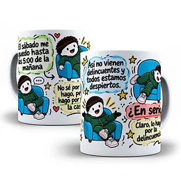 Diseños Plantilla Tazas El sábado me quedo hasta las 5 de la mañana meme chile Flork meme Deformito Sublimacion Png