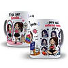 Diseños Plantilla Taza Era ser lindo o inteligente pero salí enferma mental jaja Sublimacion Png