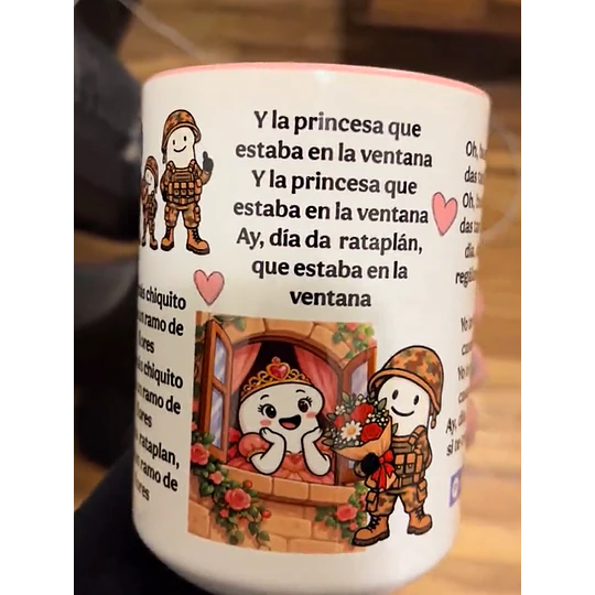 Diseños Plantilla Tazas Eran tres alpinos venian de la gerra ay dia da rataplán que venian de la gerra Flork meme Deformito Sublimacion Png 