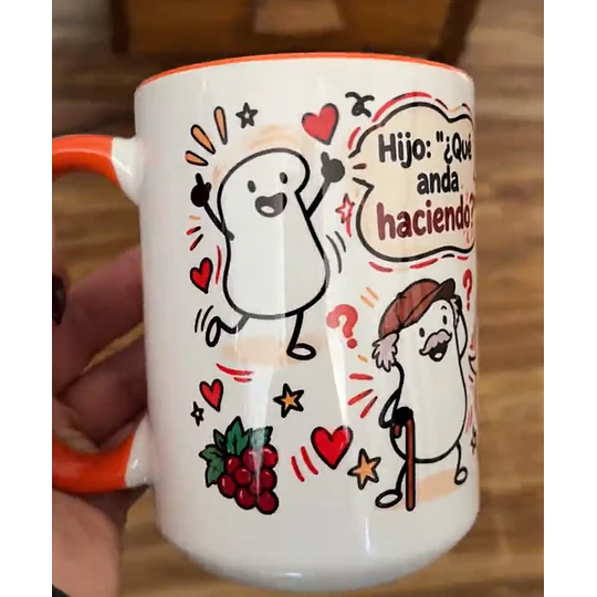 Diseños Plantilla Tazas Hijo qué anda haciendo Flork meme Deformito Chile Sublimacion Png
