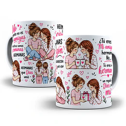 Diseños Plantilla No la gente no es solo amigas nosotras somos hermanas Sublimacion Png