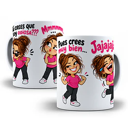Diseños Plantilla Tazas Tú crees que yo soy odiosa Mmmm Pues crees muy bien Chile Sublimacion Png