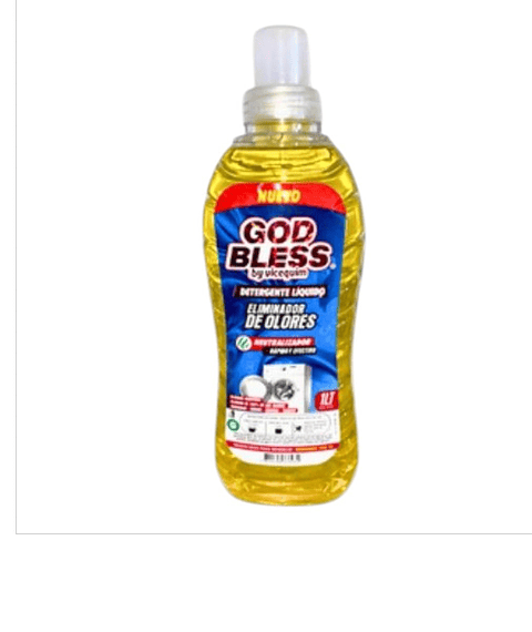 Detergente ultra concentrado eliminador de manchas y olores de 1 litro.