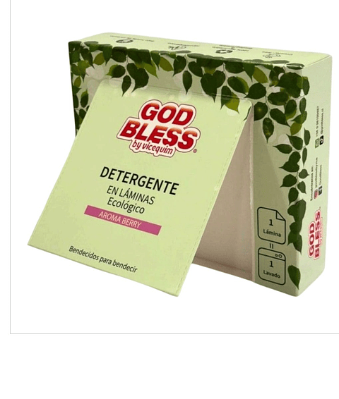 Detergente en laminas.