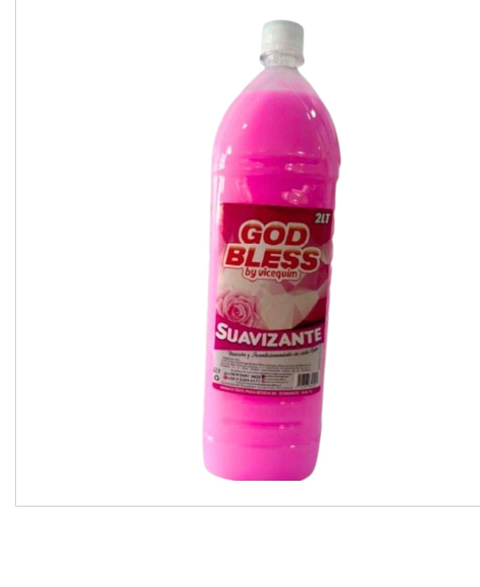 Suavizante blanco, celeste y rosado de 2 litros. 1