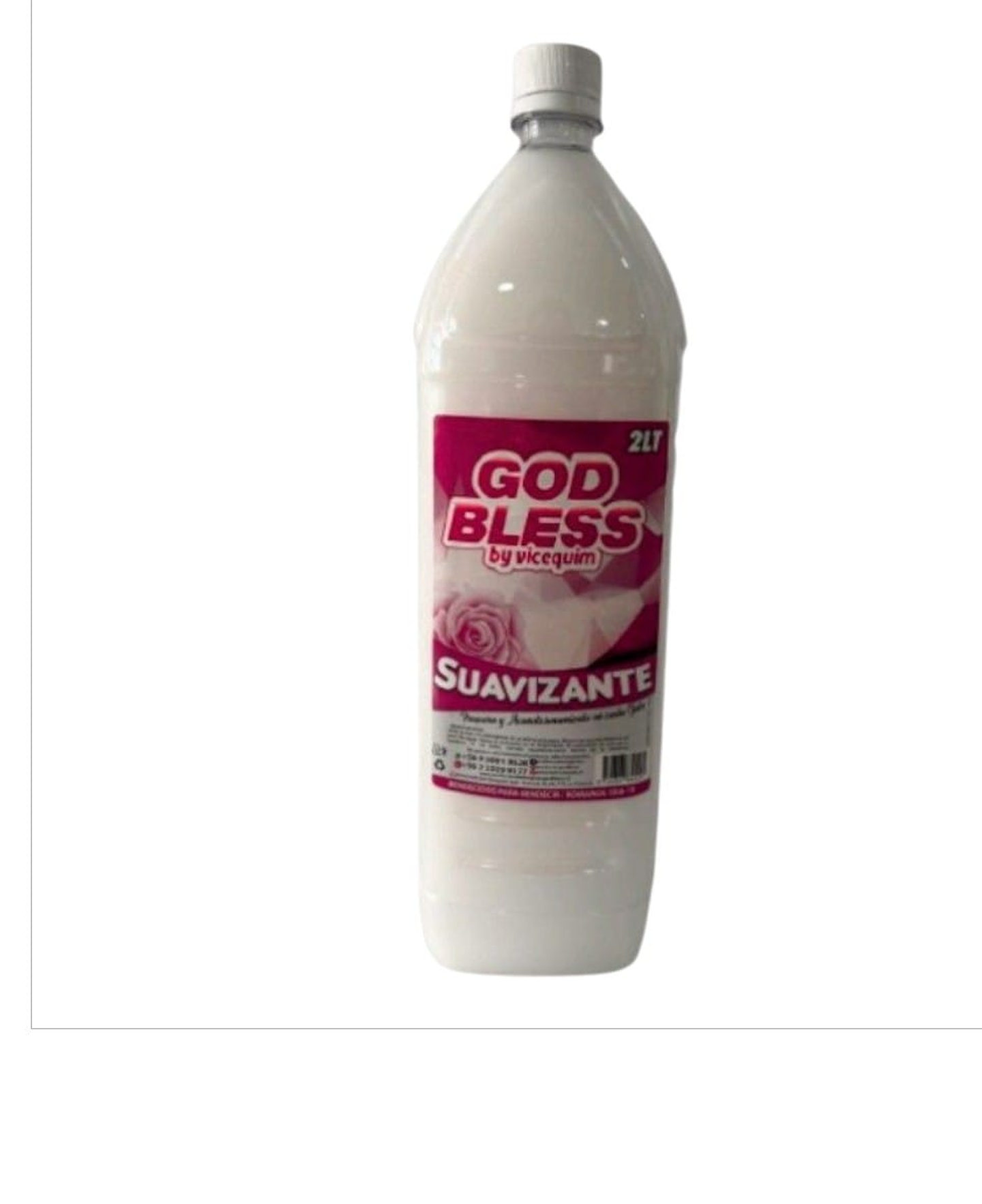 Suavizante blanco, celeste y rosado de 2 litros. 2