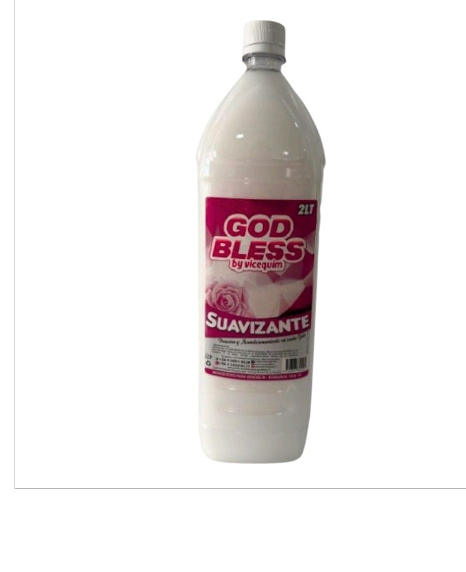 Suavizante blanco, celeste y rosado de 2 litros. 2