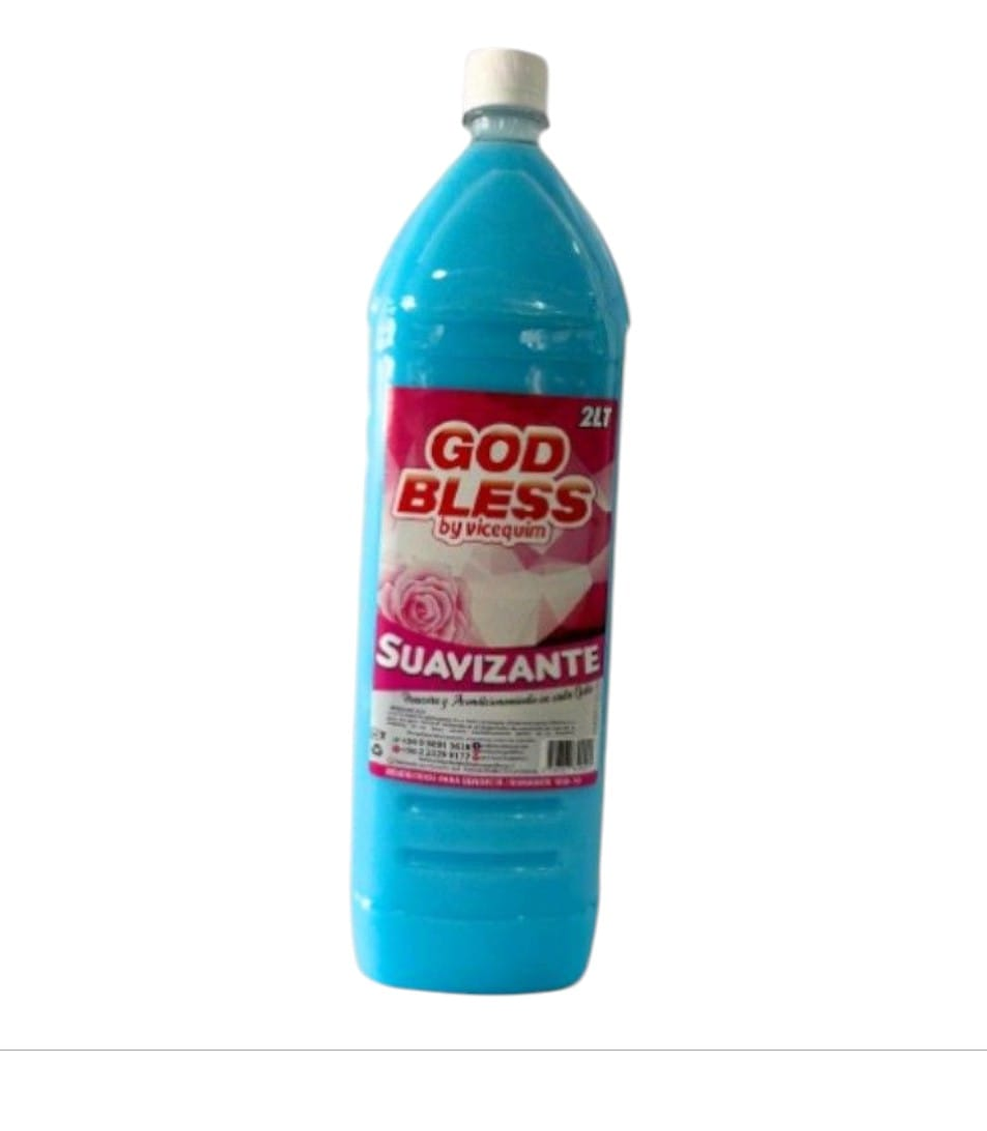 Suavizante blanco, celeste y rosado de 2 litros. 3