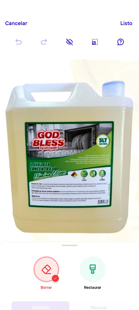 Lavaloza ultra concentrado de 5 litros.