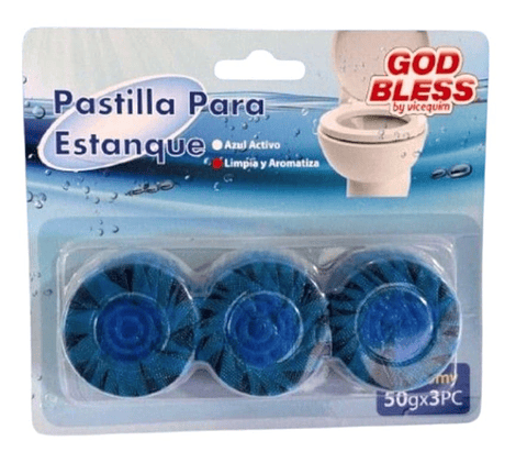 Pastillas para estanques azules 3 unidades