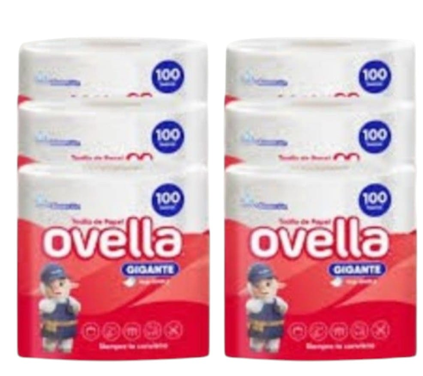 Toalla ovella manga de 100 metros cada una 12 unidades 1